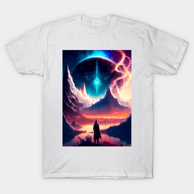 Exploring Chaos: Cosmic Wonders T-Shirt by James Garcia